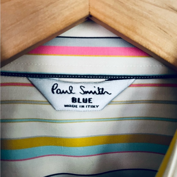 Paul Smith Blue French Cuff Shirt - Picture 3 of 11